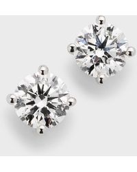 Neiman Marcus - Lab Grown Diamond 18K Round Stud Earrings, 2.0Tcw - Lyst