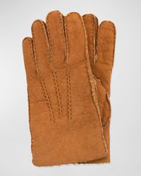 Portolano - Curly Shearling Gloves - Lyst