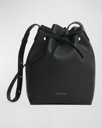 Mansur Gavriel - Mini Drawstring Leather Bucket Bag - Lyst