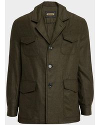 Stefano Ricci - Wool And Silk Flap-Pocket Chore Jacket - Lyst