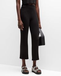 ATM - Modal Rib Cropped Flare Pants - Lyst
