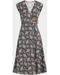 Veronica Beard - Nilsen V-Neck Wrap Dress - Lyst