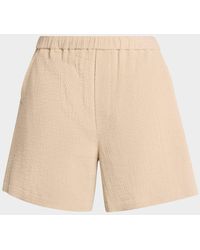 FRAME - Apos;S Open Weave Textured Pull-On Shorts - Lyst