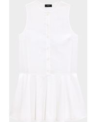 Theory - Sleeveless Drop-Waist Mini Dress - Lyst