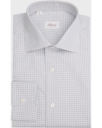 Brioni - Cotton Check Dress Shirt - Lyst