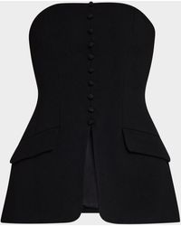 Sans Faff - Marais Strapless Button Top - Lyst