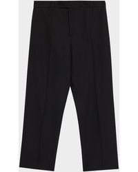 Versace - Apos;S Wool Straight Leg Flat-Front Trousers - Lyst