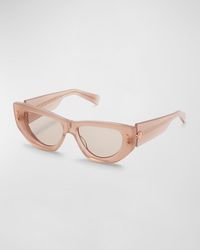 Balmain - B-muse Acetate & Titanium Cat-eye Sunglasses - Lyst