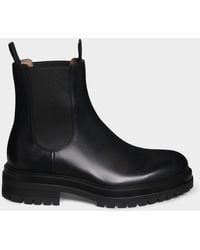 Gianvito Rossi - Apos;S Chester Lug Sole Leather Chelsea Boots - Lyst