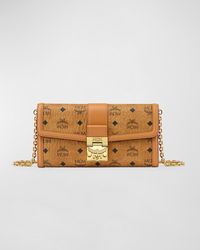 MCM - Tracy Large Monogram Wallet On Chain - Lyst