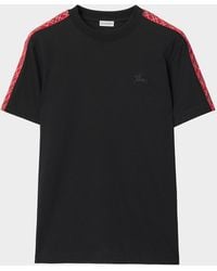 Burberry - Apos;S Check-Trim Cotton Slim Fit T-Shirt - Lyst