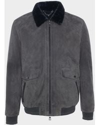 Gorski - Apos;S Suede Jacket With Select Shearling Lamb Lining - Lyst