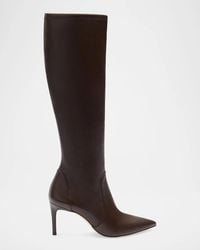 Stuart Weitzman - 75Mm Stuart Power Stretch Leather Knee-High Boots - Lyst