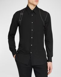 Alexander McQueen - Contrast-Stitch Harness Dress Shirt - Lyst