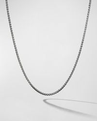 David Yurman - 1.7mm Box Chain Necklace In Silver - Lyst