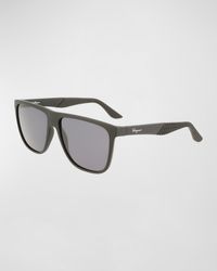 Ferragamo - Gancini Flat-top Navigator Sunglasses - Lyst