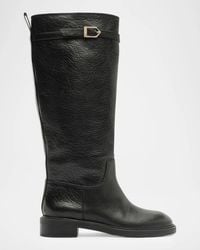 SCHUTZ SHOES - 35Mm Bianca Crinkled Leather Knee-High Boots - Lyst
