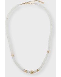 Sydney Evan - Diamond Multi-Rondelle Moonstone Necklace - Lyst