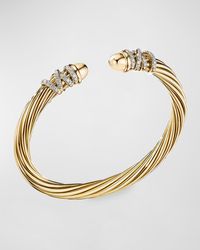 David Yurman - Helena Pearl Bracelet With Diamonds, Size L - Lyst
