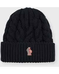 3 MONCLER GRENOBLE - Wool Cable-Knit Beanie - Lyst