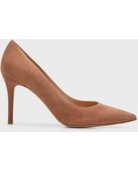 Gianvito Rossi - Gianvito 85 Suede Point-toe High-heel Pumps - Lyst