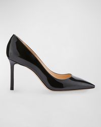 Jimmy Choo - Romy Patent Pointed-toe 85mm Pumps - Lyst