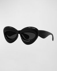 Loewe - Inflated Injection Plastic Cat-eye Sunglasses - Lyst