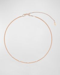 Krisonia - 18k Rose Gold Necklace With Diamonds - Lyst