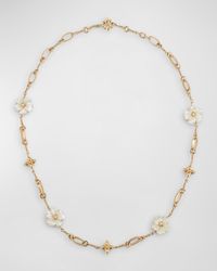 Stephen Dweck - Carved Natural Mother Of Pearl And Diamond Necklace - Lyst