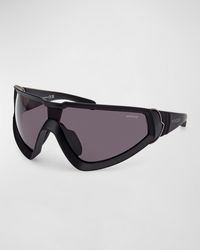 MONCLER LUNETTES - Wrapid Injection Plastic Aviator Sunglasses - Lyst