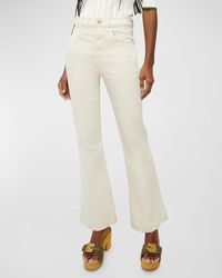 Veronica Beard - Carson High-Rise Ankle Flare Jeans - Lyst