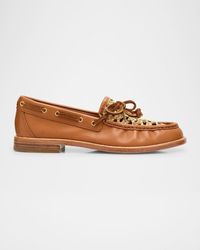 Rag & Bone - Carter Woven Leather Boat Loafers - Lyst
