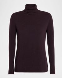 Neiman Marcus - Cashmere Basic Turtleneck Top - Lyst