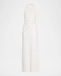 Ramy Brook - Giada Sequin Halter Column Gown - Lyst