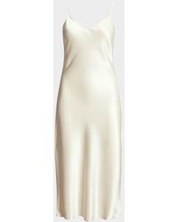 Polo Ralph Lauren - Satin Midi Slip Dress - Lyst