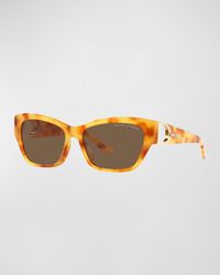 Lauren by Ralph Lauren - Embellished Cut-Out Acetate Butterfly Sunglasses - Lyst