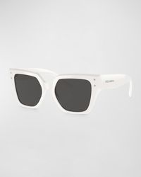 Dolce & Gabbana - Monochrome Acetate & Plastic Butterfly Sunglasses - Lyst