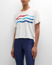 Sol Angeles - Americana Waves Crewneck T-Shirt - Lyst
