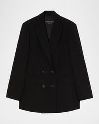 Marina Rinaldi - Plus Size Fox Double-Breasted Cady Blazer - Lyst