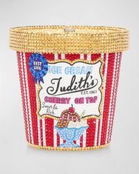 Judith Leiber - Judith'S Cherry On Top Ice Cream Pint Crystal Minaudiere - Lyst
