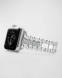 Lagos - Smart Caviar Pave 38Mm Apple Watch Bracelet - Lyst