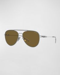 Prada - Double-bridge Metal Aviator Sunglasses - Lyst