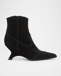 Jonathan Simkhai - Shadow Suede Western Booties - Lyst