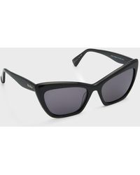 Max Mara - Logo Acetate Cat-eye Sunglasses - Lyst