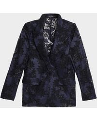 Emanuel Ungaro - Cornelia Lace-Inset Jacket - Lyst