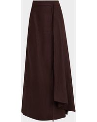Adam Lippes - Bruna Wrap Linen Skirt - Lyst