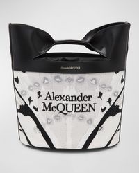 Alexander McQueen - The Bow Logo Bucket Bag - Lyst