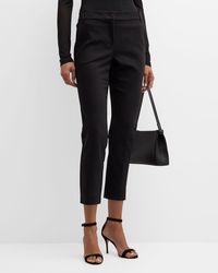 Marella - Macario Cropped Skinny Stretch Cotton Trousers - Lyst