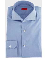 Isaia - Slim-fit Gingham Check Dress Shirt, Blue - Lyst