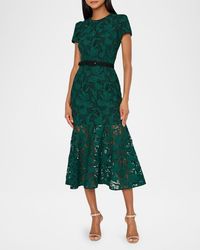 knee length dresses for ladies Kinsley White Lace Midi Dress